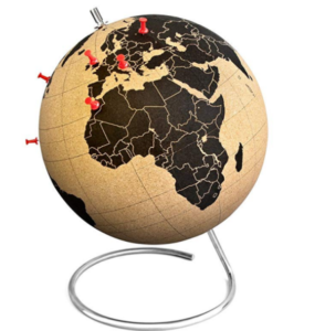 Cork globe travel gift