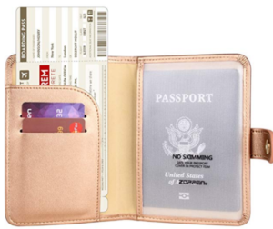 Rfid Blocking Travel Passport Holder Cover