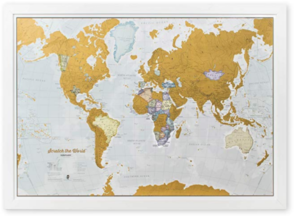 scratch off map great traveler gift