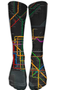 Transit map socks gift
